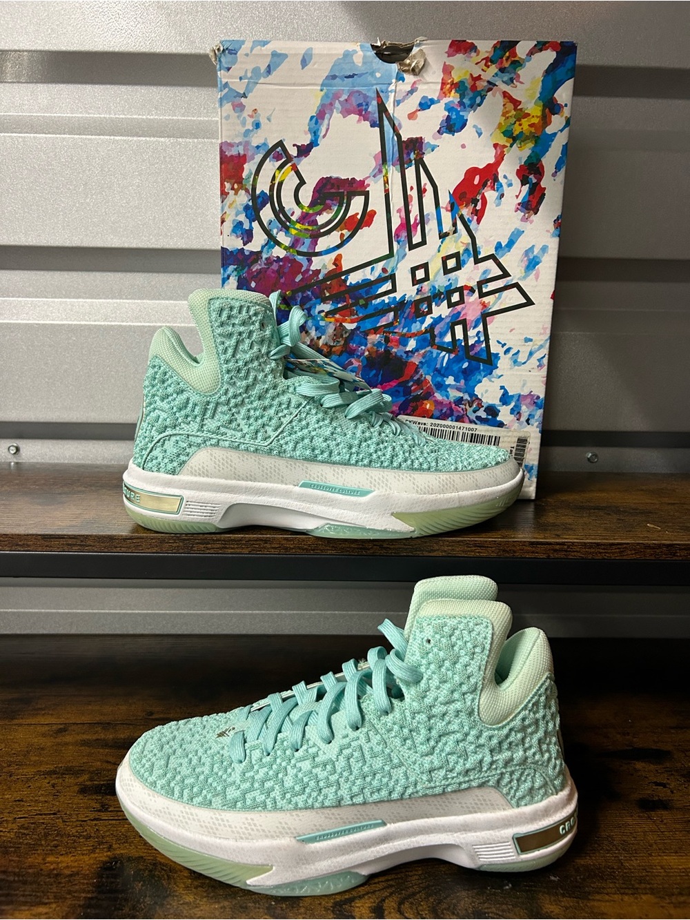 Crossover Culture Sniper K LP Tiffany Ice Kids Youth Size 7 Basketball Shoes